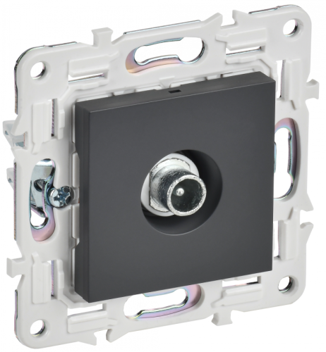 SKANDY Роз. TV проходная SK-A17T титан IEK | код SK-A10-P-K48 | IEK