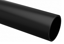 Труба гладкая ПВХ жесткая d20мм черн. (дл.3м) Plast | код trg-20b-3m | EKF