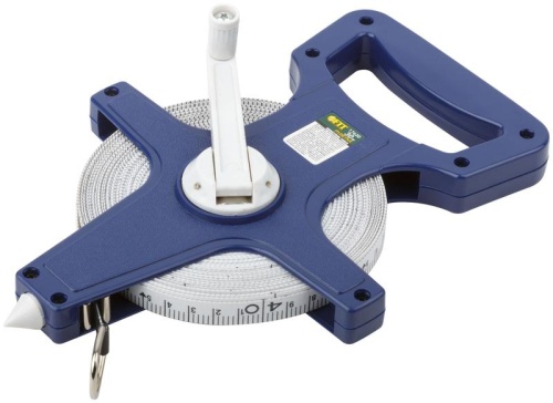 Рулетка землемерная, синий открытый корпус, фибергласовая лента 30 м | код 17630 | FIT фото 2 Рулетка землемерная, синий открытый корпус, фибергласовая лента 30 м | код 17630 | FIT фото 2
