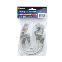 Соединитель (провод) UCX-SK4/B67-RGB CLEAR 005 POLYBAG для светодиодных лент 220В 5050 4 контакта прозр. (уп.5шт) Uniel 10832