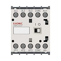Миниконтактор YON DMC007 7A 3кВт AC3 3P кат. 48В AC 1НО | код DMC007-3C10A048 | DKC