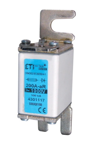 Предохранитель S00UQ01/80/63A/1000V aR (200kA) | код 004301112 | ETI