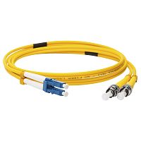 Патч-корд оптический LANMASTER, LSZH, дуплексный, ST/UPC-LC/UPC, SM OS2, 1.0 м | код LAN-2ST-2LC/SU-1.0 | LANMASTER