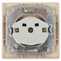 Розетка Intro Plano 1-201-03 без заземления 2P, 16А-250В, IP20, СУ, алюминий | код Б0053863 | ЭРА