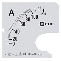 Шкала сменная для A721 100/5А-1,5 | код. s-a721-100 | EKF