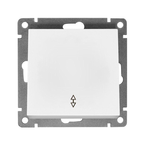 Переключатель проходной 1-кл. СП Афина 10А IP20 механизм бел. | код A0025 | Universal