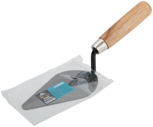 Кельма штукатура, инструментальная сталь, деревянная ручка 150 мм | код 04891М | FIT фото 3