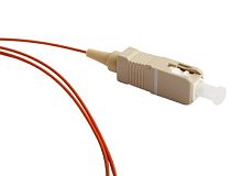 Пигтейл волоконно-оптический MM 50/125 (OM2) SC 1 м LSZH, Hyperline FPT-B9-50-SC/PR-1M-LSZH-OR | код 27872 | Hyperline