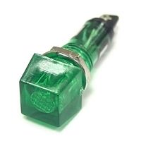 Лампочка неоновая в корпусе RUICHI N-802-G, 220 В, зелёная | код 64142 | Ruichi