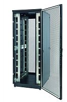 Шкаф Racknet S3000 47U 800 x 1000, передняя дверь перфорированная одностворчатая, задняя дверь перфорированная двустворчатая, черный | код 60F-47-8A-34BL | Eurolan