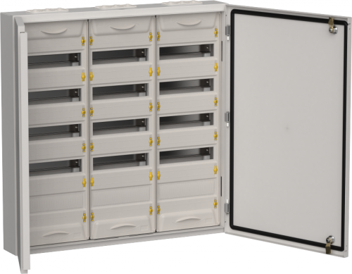 TITAN 5 Корпус мет. ЩРн-180 (3х60) 835х830х140 IP54 сер IEK | код TI5-50-N-3X060-54-7035 | IEK