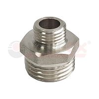 Ниппель переходной с никелевым покрытием 1'x1/2' | код VF.580.N.100.012 | VALFEX-T