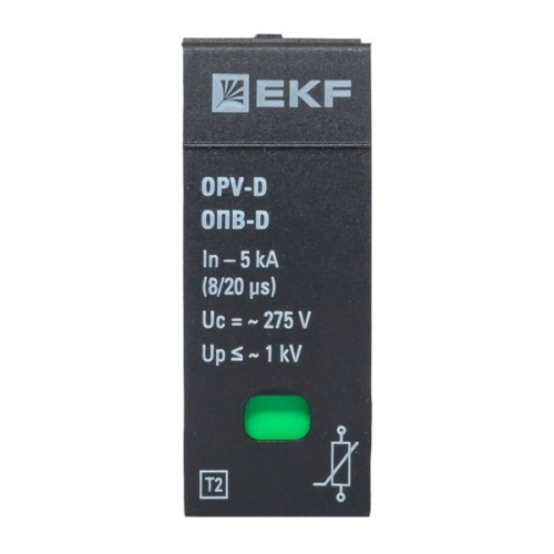 Сменный модуль к ОПВ-D In-5кА 275В с сигнализацией EKF | код opv-d-module | EKF фото 3 Сменный модуль к ОПВ-D In-5кА 275В с сигнализацией EKF | код opv-d-module | EKF фото 3
