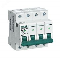 Выключатель автоматический без теплозащиты 4P 63А х-ка D 6кА ВА-103M | код 12571DEK | Dekraft