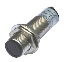 Фотодатчик диффузионный, М18х1, зона срабатывания до 50 см, -10 +60 С, 12…24 VDC, IP67, выход: NPN NO + NC, макс. ток 200 мА, время реакции 3 мс, кабель 2 м | код PES-D18-NOC50D (cable) | INNOCONT