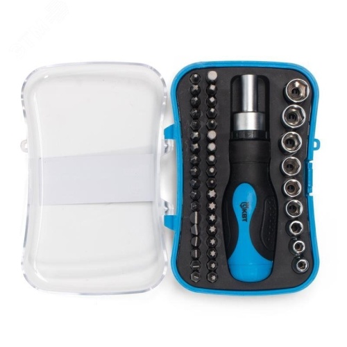 Набор отвертка с битами НБ-46 серия МАСТЕР | код 78709 | КВТ Набор отвертка с битами НБ-46 серия МАСТЕР | код 78709 | КВТ