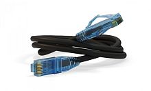 Патч-корд U/UTP Cat.6 LSZH 1 м черный, Hyperline PC-LPM-UTP-RJ45-RJ45-C6-1M-LSZH-BK | код 30821 | Hyperline