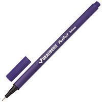 Ручка капиллярная BRAUBERG Aero, ФИОЛЕТОВАЯ, трехгранная, металлический наконечник, линия письма 0,4 мм, 142255 | код 142255 | BRAUBERG