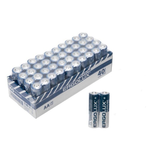 Элемент питания алкалиновый АА Alkaline LR6 BOX40 SP2 ПРОМО LR6 BOX40SP2 1.5В (уп.40шт) Ergolux 16019 фото 7