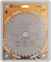 Диск пильный по дереву с тефлоновым покрытием 36Т, Profi plus, 185x1,3/2,0x30/25,4/20/16 мм | код 75-18536Т | FIT