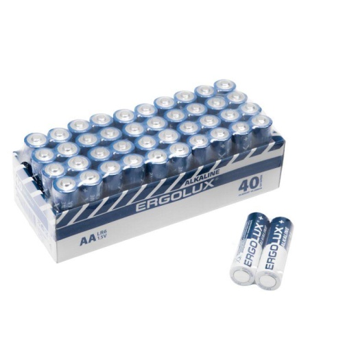 Элемент питания алкалиновый АА Alkaline LR6 BOX40 SP2 ПРОМО LR6 BOX40SP2 1.5В (уп.40шт) Ergolux 16019 фото 6