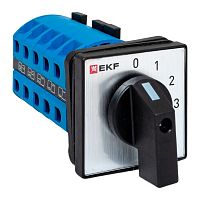 Переключатель кулачковый ПК-1-102 25А 2P «0-1-2-3» IP65 EKF | код pk-1-102-25-65 | EKF