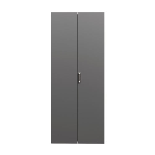 Дверь сплошная двухстворчатая для IT-CQE 2200 x 800 RAL9005 | код RBITCPED2280 | DKC