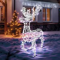 Фигура объемная Олень 115х195см, 528 LED, IP65, цвет свечения белый NEON-NIGHT | код 501-237 | NEON-NIGHT
