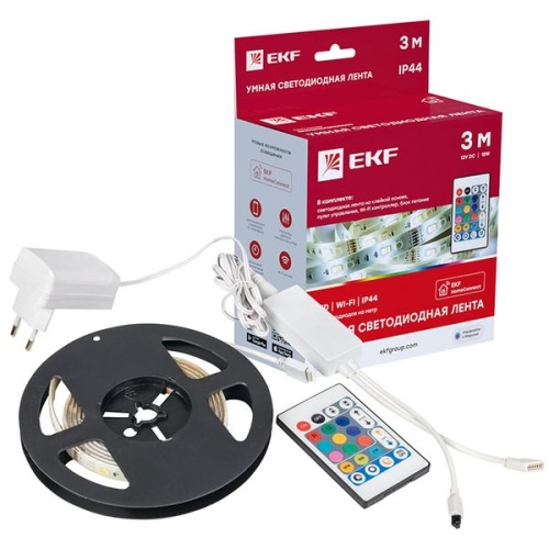 Умная светодиодная лента Connect RGBW 3m | код slswf-3-rgbw | EKF фото 3