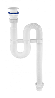 Сифон VIR гофрированный D40/50 пластиковая чашка D63 мм | код 30980311 | VIRPlast