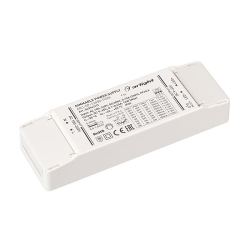 Блок питания ARJ-SP-12450-TUYA (12W, 9-45V, 0.1-0.45A, WiFi, 2.4G) (ARL, IP20, пластик, 5 лет) | код 043941(1) | Arlight