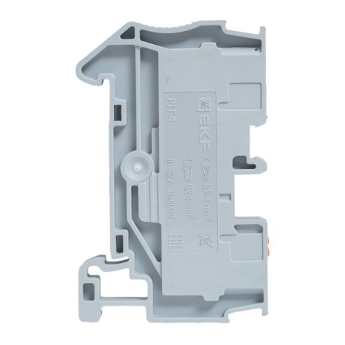 Клеммная колодка пружинная 4 Push-in серая | код PIT-4 | EKF фото 5