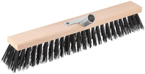 Щетка уличная Профи деревянная жесткая щетина металлическая тулейка под углом 5-ти рядная 500х65мм FIT 68057 фото 3