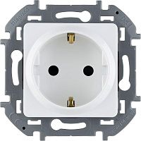Розетка 2К+З со шторками немецкий стандарт 16 А 250 В~ INSPIRIA белый | код 673730 | Legrand
