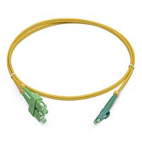 Cabeus FOP(d)-9-LC/APC-SC/APC-5m Шнур оптический duplex LC/APC-SC/APC 9/125 sm 5м LSZH | код 8285c | Cabeus