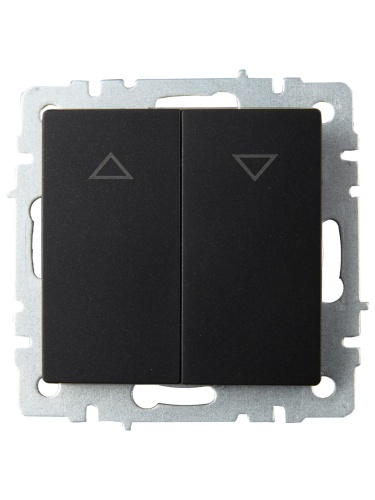 BRITE Выключатель жалюзи 10А ВС10-1-5-БрЧ черный | код BR-V15-0-10-K02 | IEK фото 4