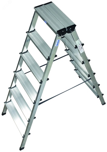 Стремянка двухсторонняя DOPPLO 2х6 ступеней | код 120359 | KRAUSE Стремянка двухсторонняя DOPPLO 2х6 ступеней | код 120359 | KRAUSE