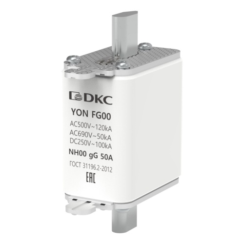 Предохранитель YON ножевого типа FG00 с одинарной индикацией 50А | код 1FG00-0050 | DKC