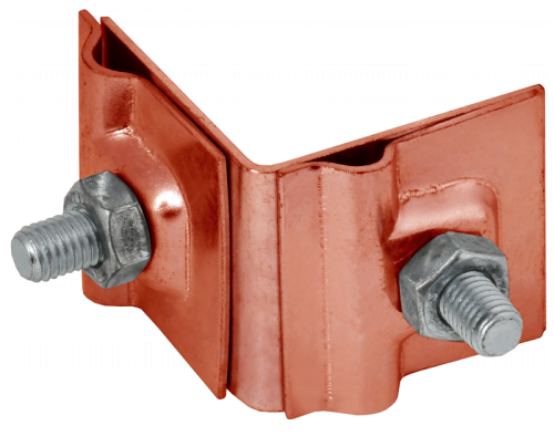 Дер. пр. кр. 6-10мм фальца угл. h=40мм медь IEK | код ZDP80-50-2-16-40 | IEK