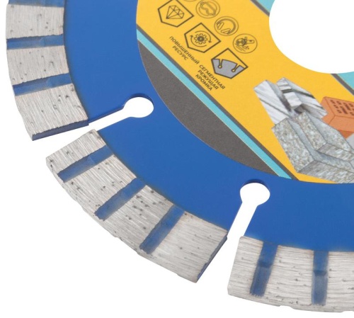 Диск отрезной алмазный турбо-сегментный, 115X2.0X10X22.2 мм | код 37221М | FIT фото 5 Диск отрезной алмазный турбо-сегментный, 115X2.0X10X22.2 мм | код 37221М | FIT фото 5