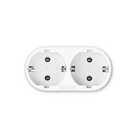 Сетевой разветвитель Buro BU-PS2G-W (2 розетки) белый (пакет ПЭ) | код 352743 | BURO
