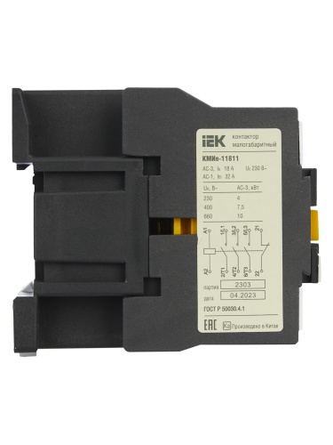 Контактор КМИе-11811 18А 230В/АС3 1НЗ | код KKME11-018-230-01 | IEK фото 18 Контактор КМИе-11811 18А 230В/АС3 1НЗ | код KKME11-018-230-01 | IEK фото 18