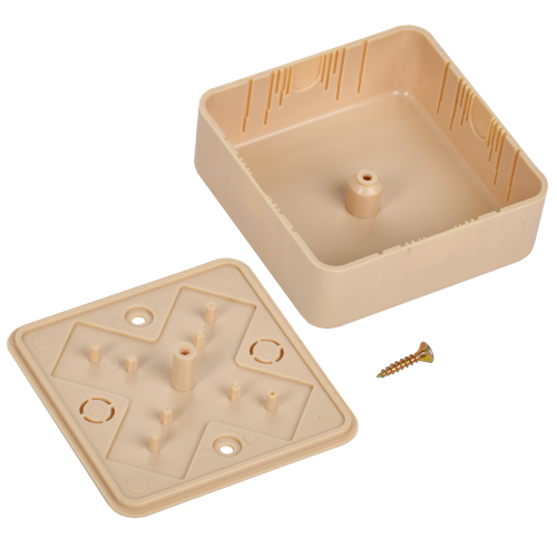 Коробка распаячная КМ для открытой проводки 75х75х28мм сосна | код UKO10-075-075-028-K34-E | IEK фото 2