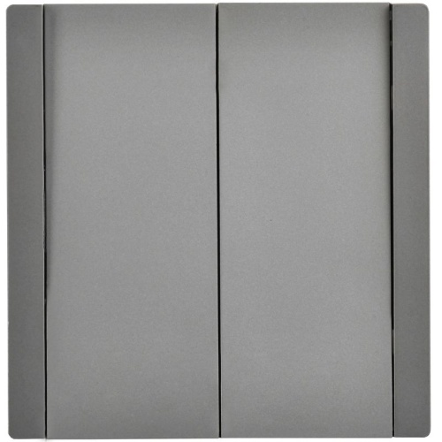 Выключатель перекрестный 2-кл. СП FORTE&PIANO 10А FP509 сталь IEK FP-V23-0-10-1-K46 фото 2