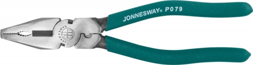 P079 Пассатижи многофункциональные, с ПВХ рукоятками, 220 мм | код P079 | JONNESWAY