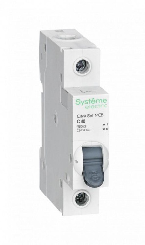 Выключатель автоматический модульный 1п C 40А 4.5кА City9 Set 230В | код. C9F34140 | Systeme Electric