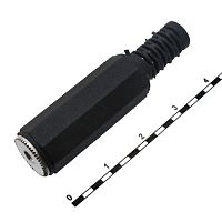 Разъём аудио SZC-0100 stereo 3.5 мм, чёрный | код 107543 | SZC