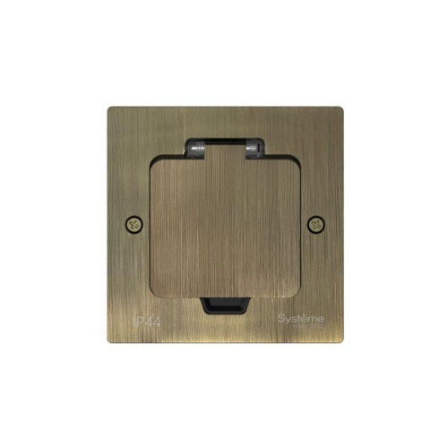 MultiDesk Лючок с розеткой 2К+З, 16А/250В, IP44 с монтажной коробкой для стены, фальшпола, стола Античная латунь, тип MDK21 | код MDK21102BA | Systeme Electric фото 2 MultiDesk Лючок с розеткой 2К+З, 16А/250В, IP44 с монтажной коробкой для стены, фальшпола, стола Античная латунь, тип MDK21 | код MDK21102BA | Systeme Electric фото 2