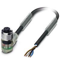 Кабель для датчика / исполнительного элемента SAC-4P- 5,0-PUR/M12FR-3L | код 1668302 | PHOENIX CONTACT
