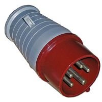 Вилка силовая переносная 015 RUICHI 3Р+Е+N, 380 В, 16 А, IP44 | код 64224 | Ruichi